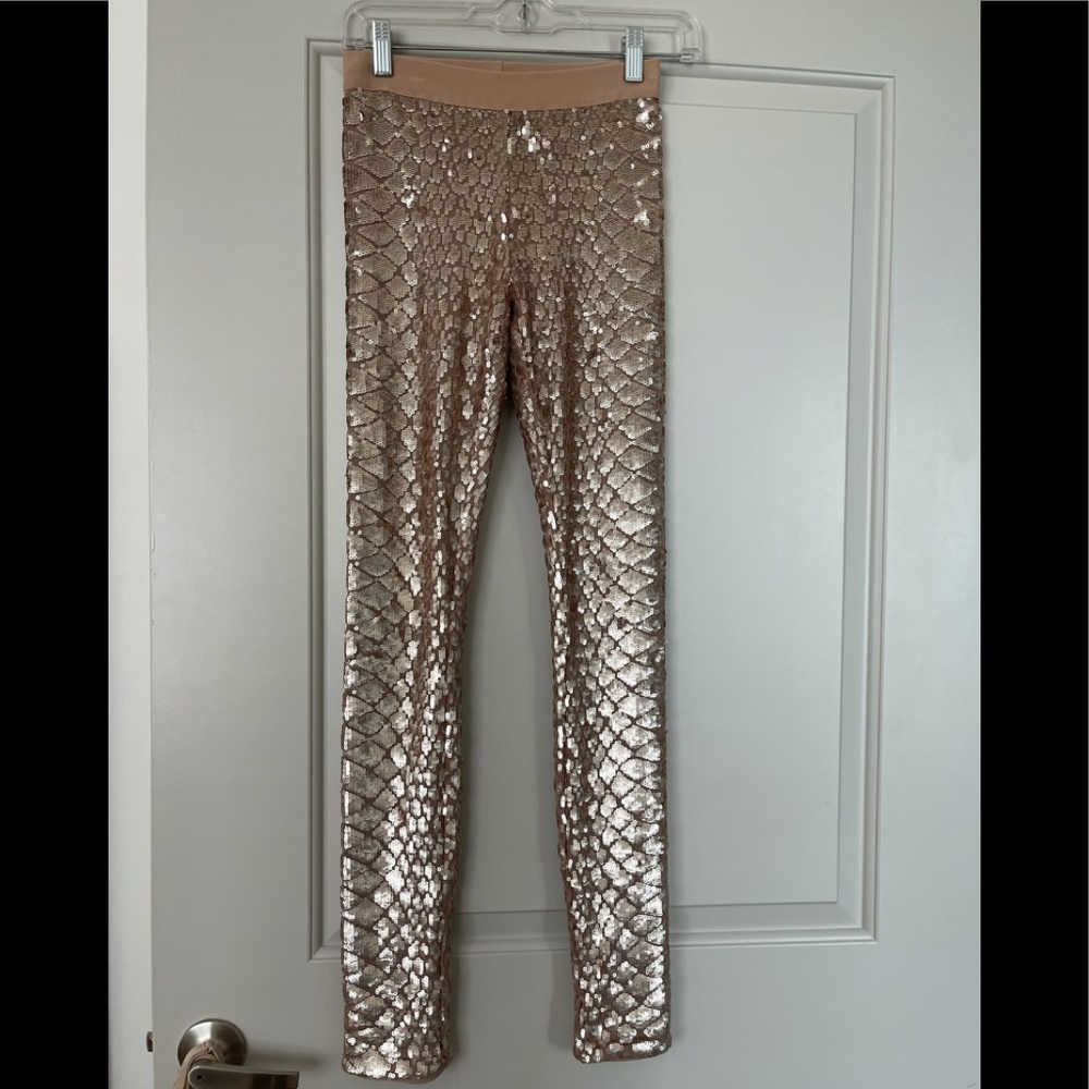 BCBG sequin leggings
